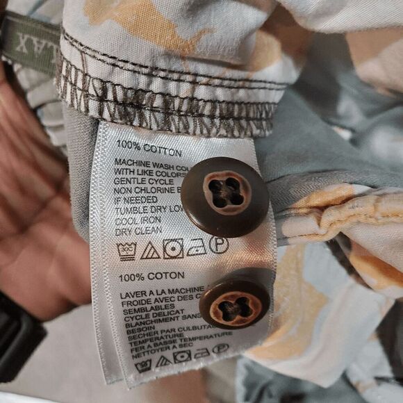 Tommy Bahama Shorts Men XL Green Gray Cargo Relaxed Fit Flat Front Elastic Waist - Picture 8 of 12